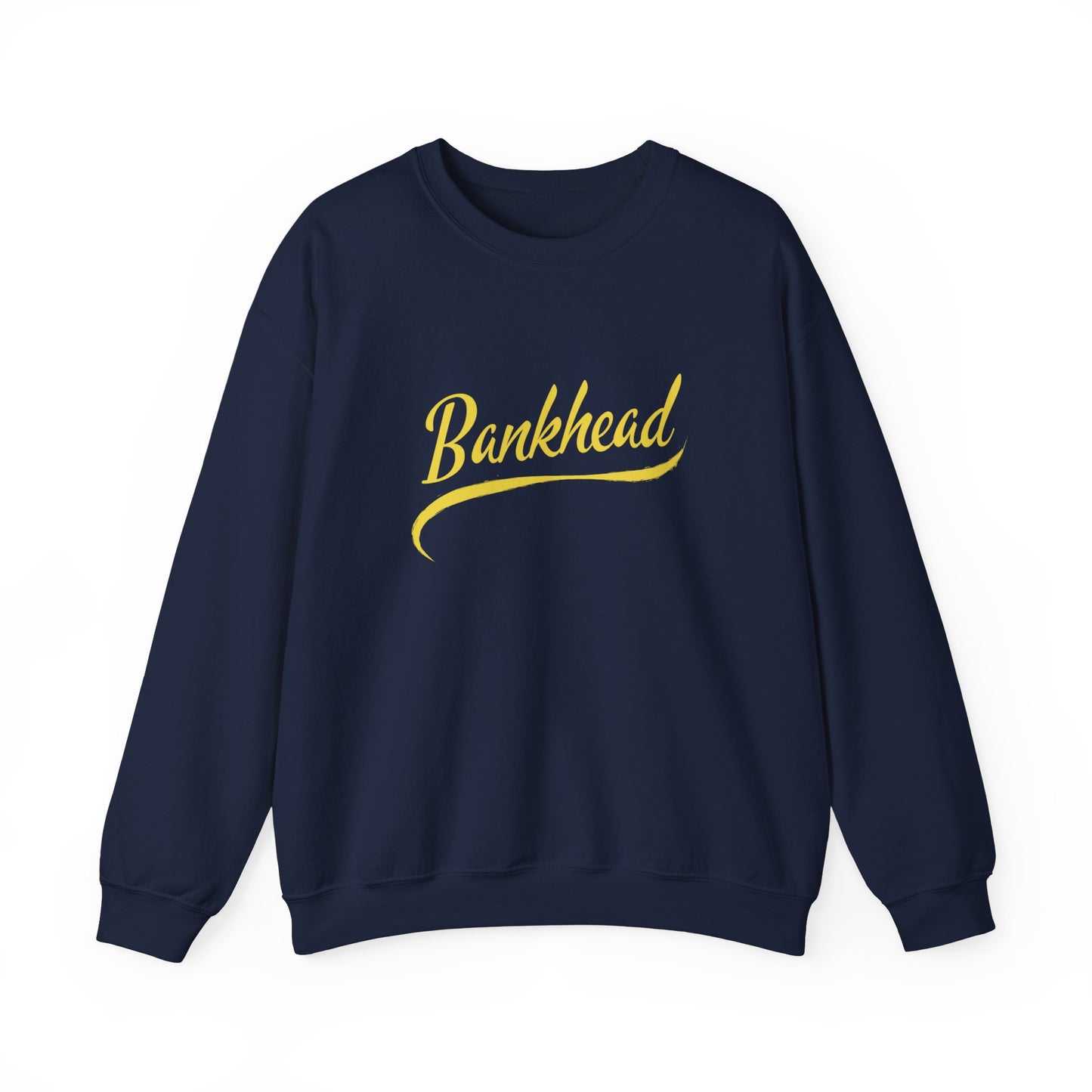 "Bankhead" Yellow Swoop Lightweight Crewneck Sweatshirt