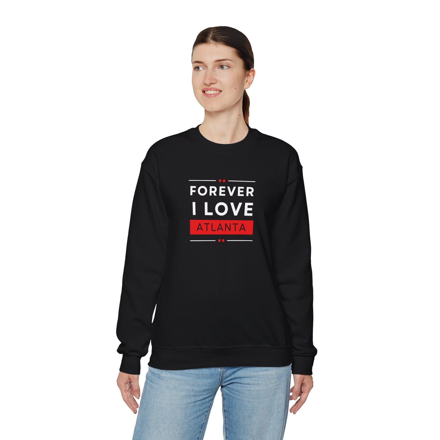 "Forever I Love Atlanta" Lightweight Crewneck Sweatshirt