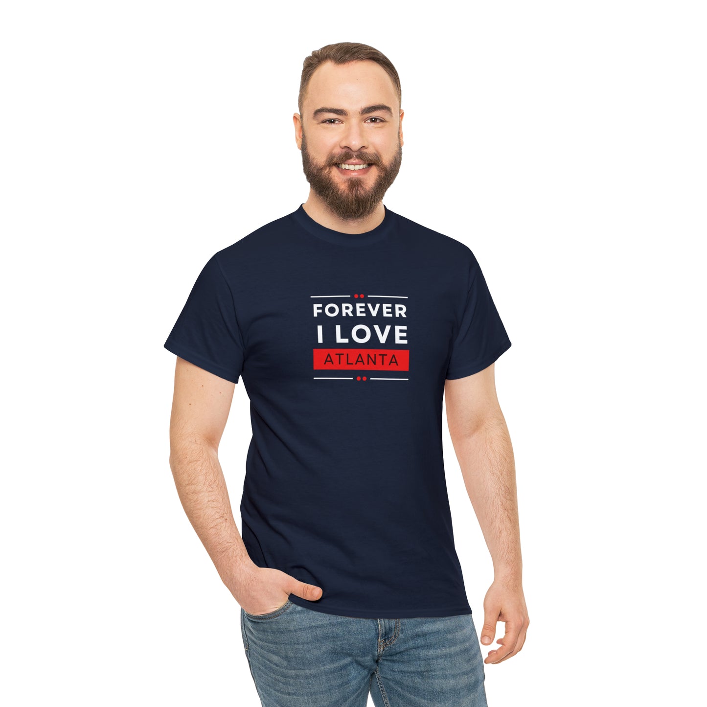 "Forever I Love Atlanta" Unisex Heavy Cotton Tee