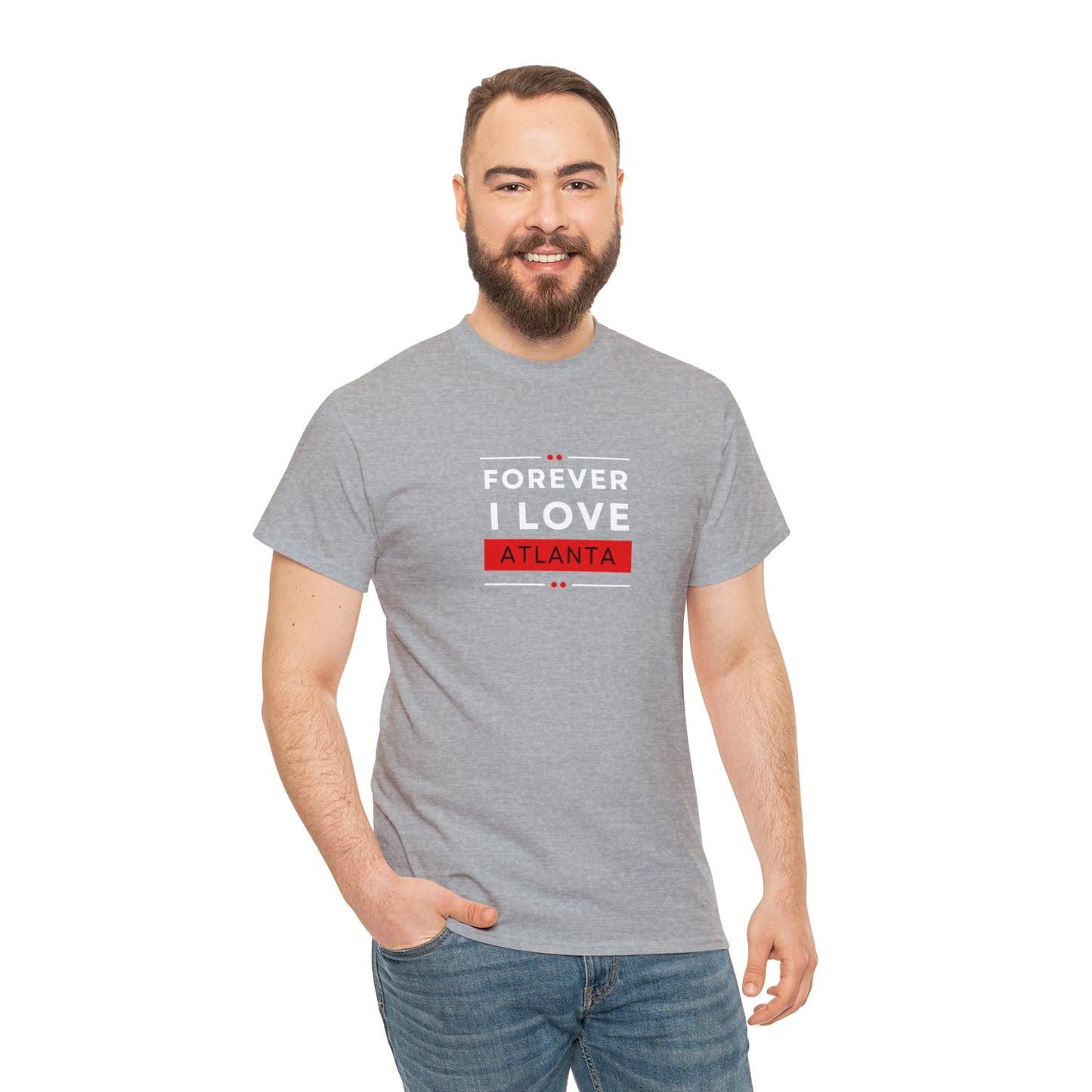 "Forever I Love Atlanta" Unisex Heavy Cotton Tee