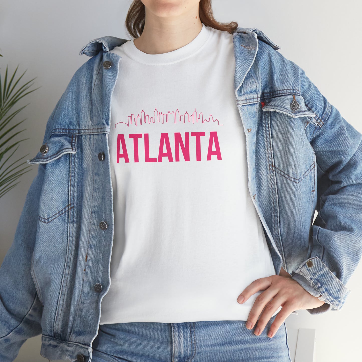 "Atlanta Skyline" Unisex Heavy Cotton Tee