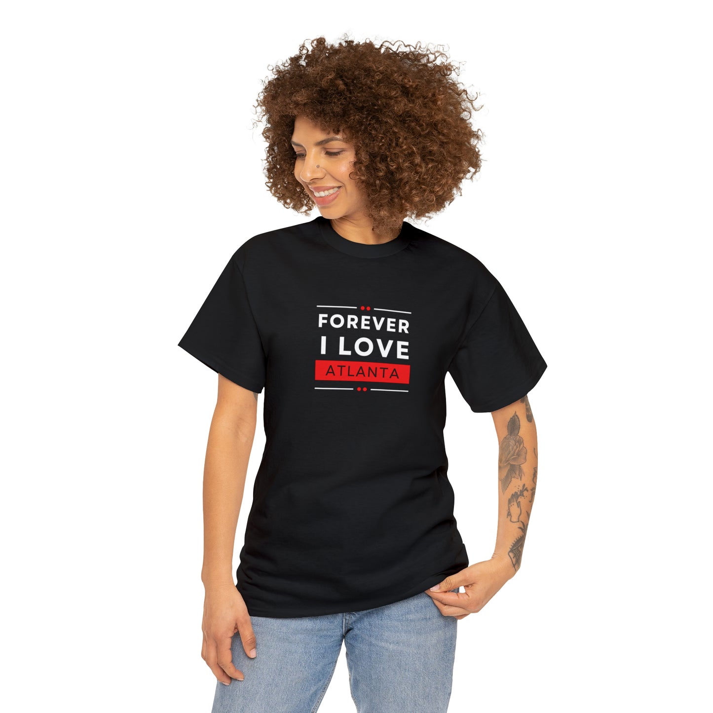 "Forever I Love Atlanta" Unisex Heavy Cotton Tee