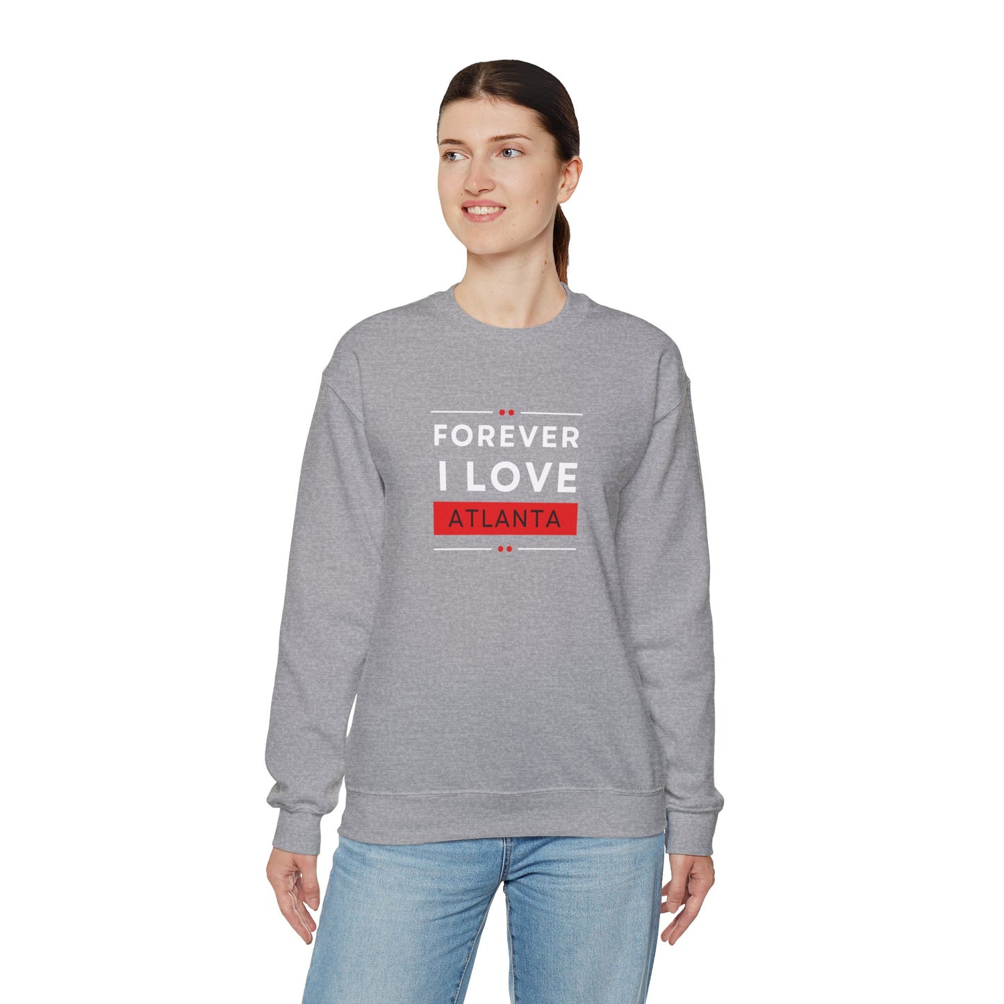 "Forever I Love Atlanta" Lightweight Crewneck Sweatshirt