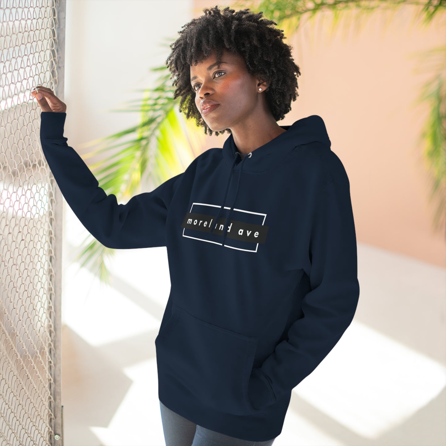 "Moreland Ave" Stamp Unisex Premium Pullover Hoodie