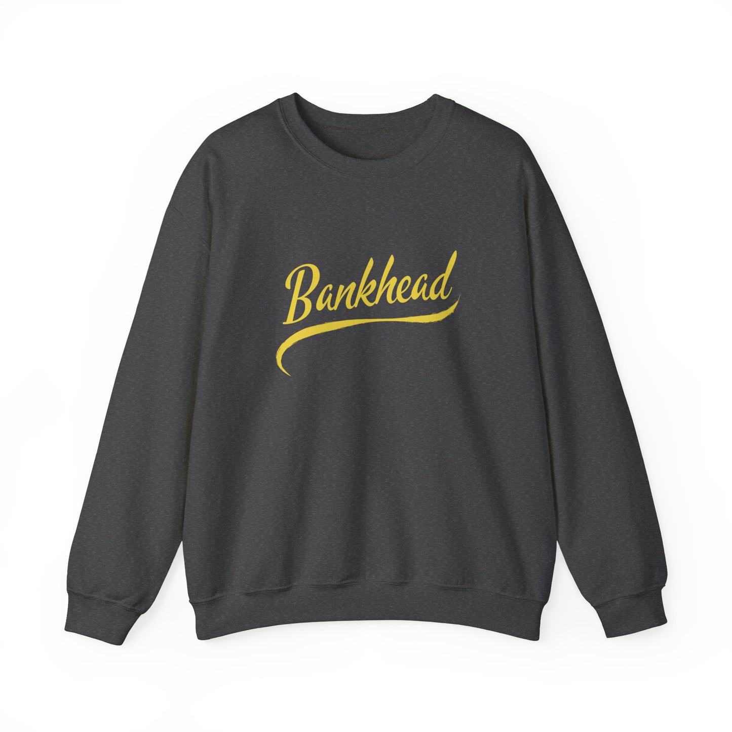 "Bankhead" Yellow Swoop Lightweight Crewneck Sweatshirt