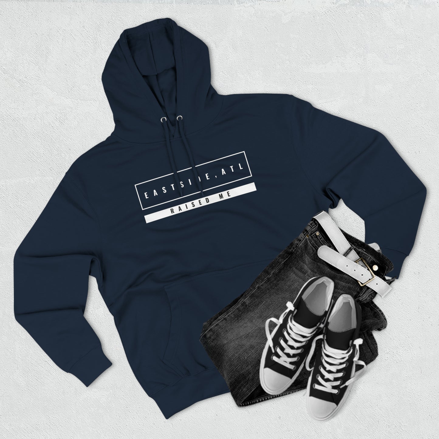 "Eastside, ATL Raised Me" Unisex Premium Pullover Hoodie