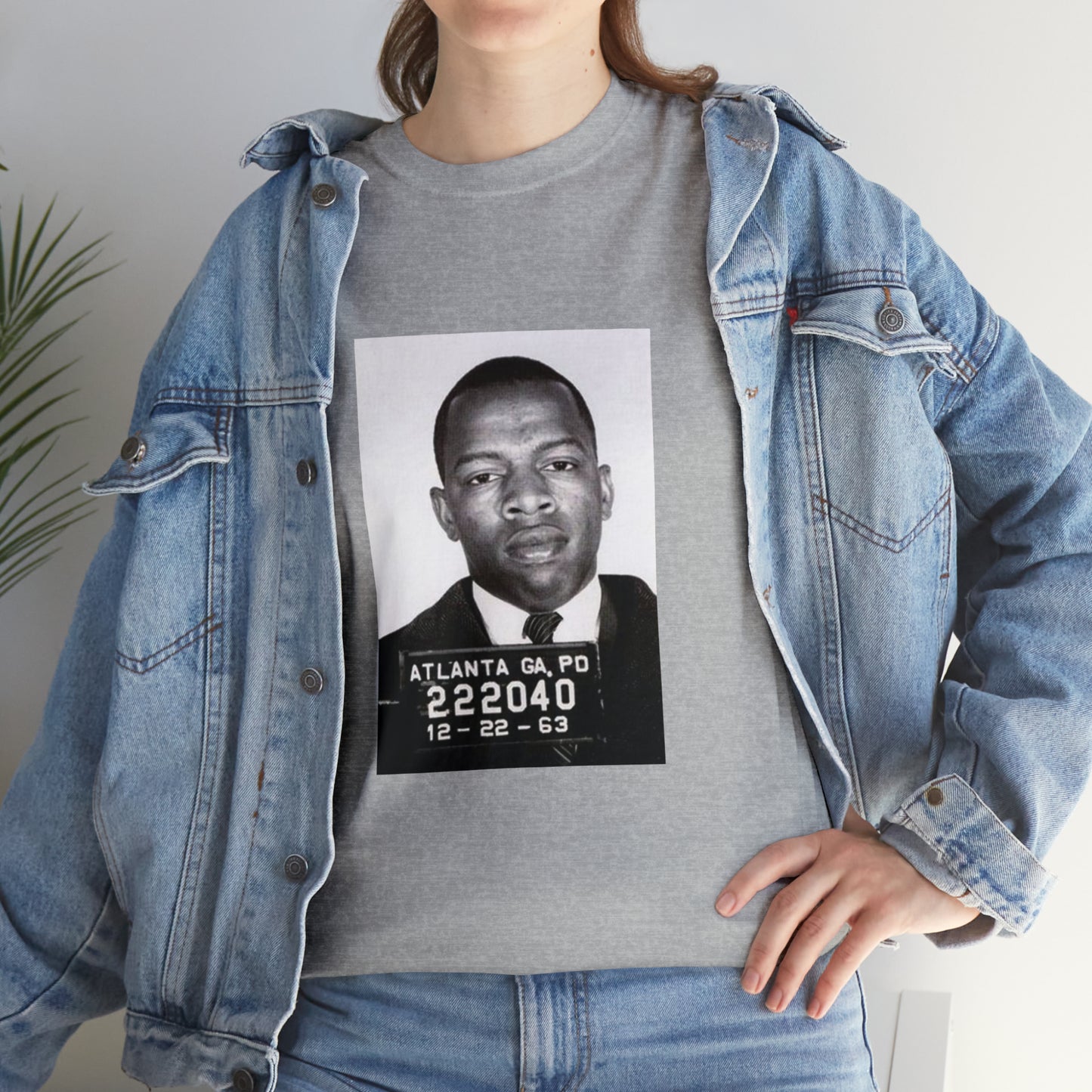 "John Lewis Hero" Unisex Heavy Cotton Tee