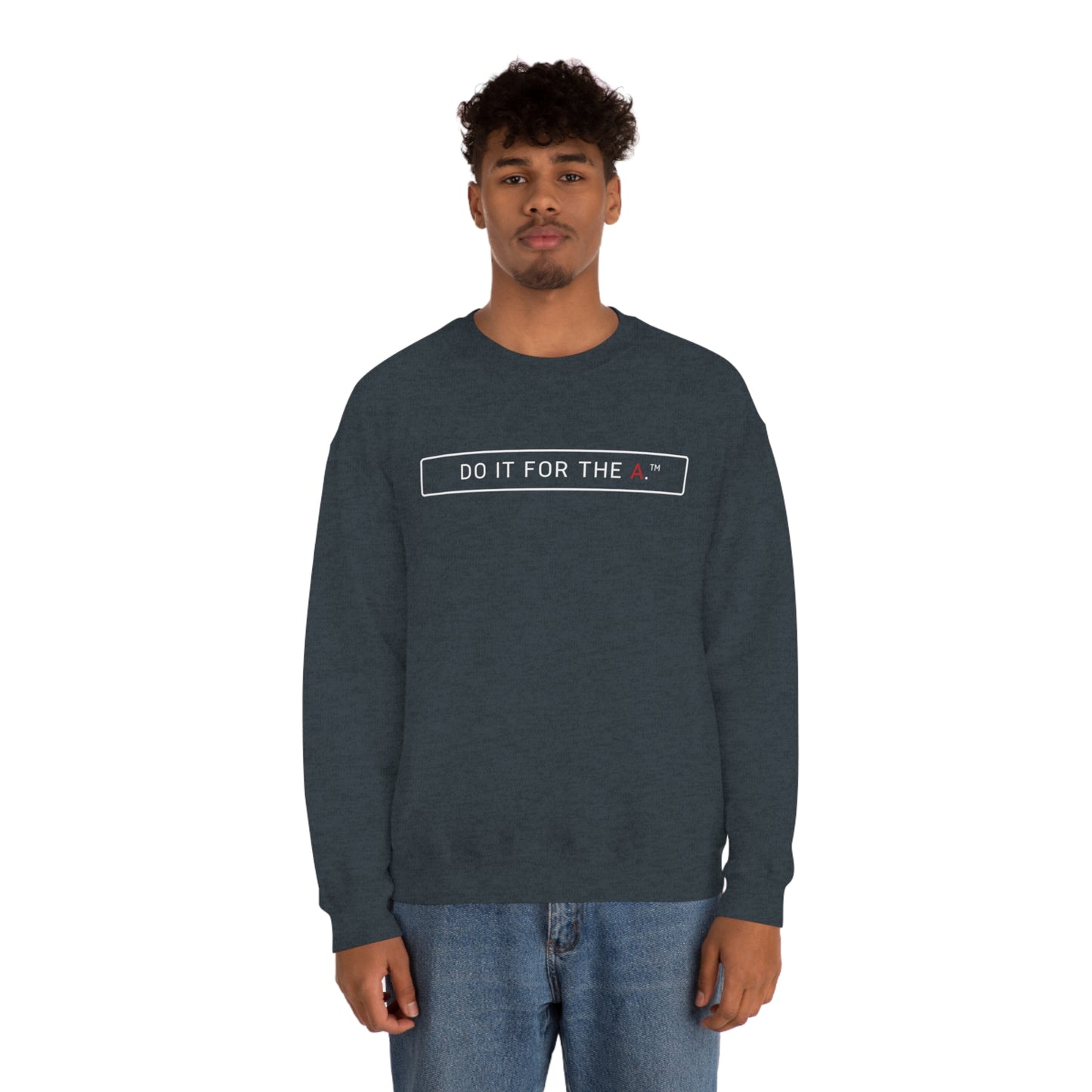 "Do It For the A" Basic Lightweight Crewneck Sweatshirt