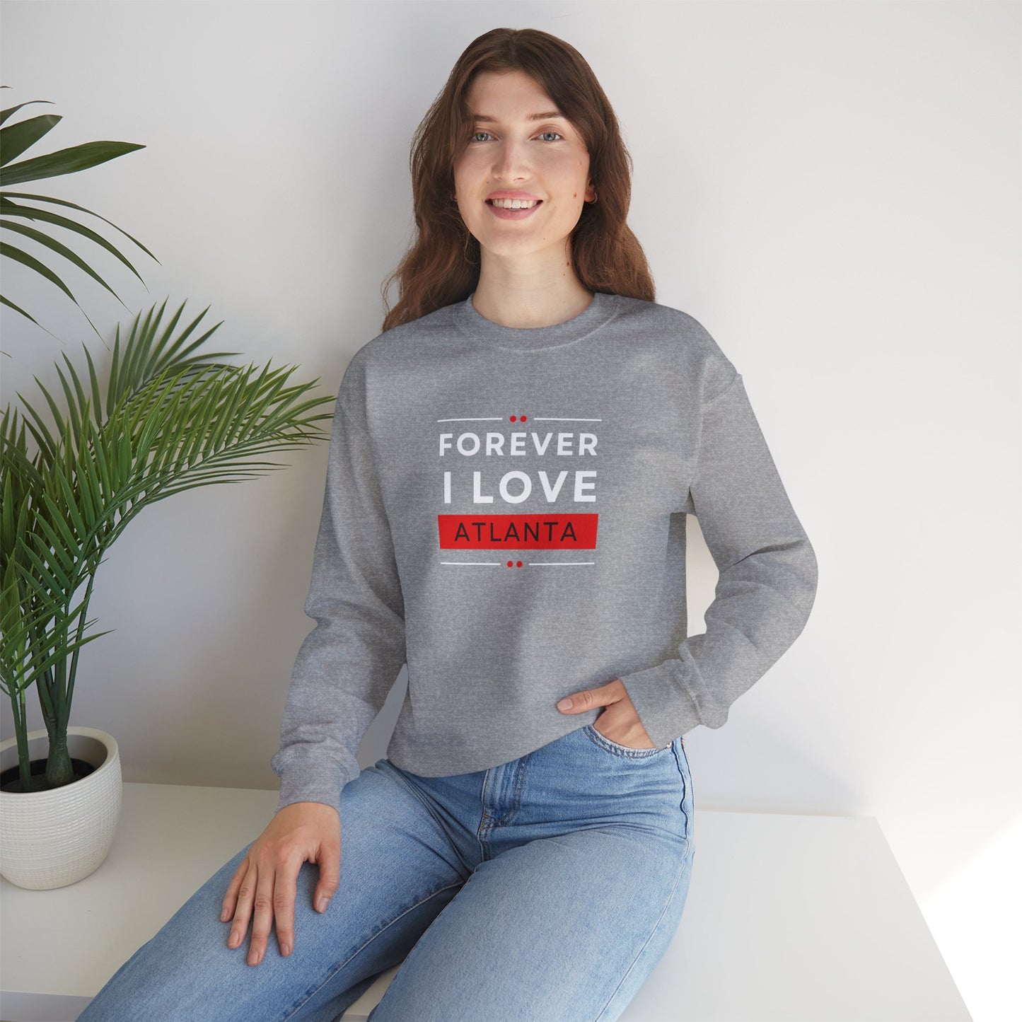 "Forever I Love Atlanta" Lightweight Crewneck Sweatshirt