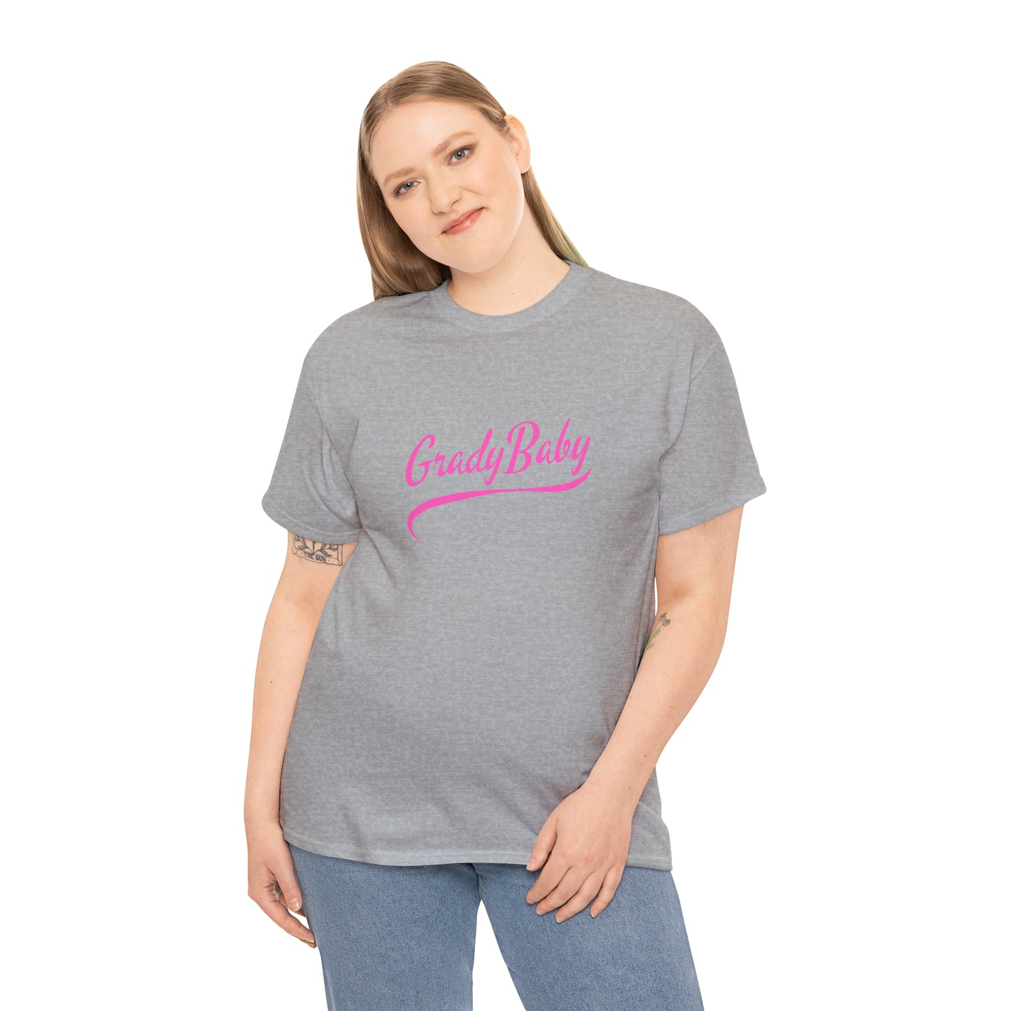 "Grady Baby" Swoop Pink Unisex Heavy Cotton Tee