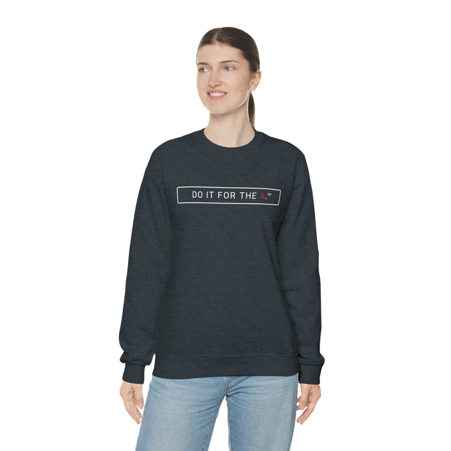 "Do It For the A" Basic Lightweight Crewneck Sweatshirt