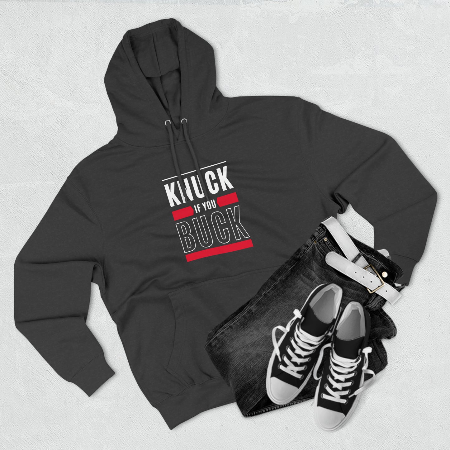 "Knuck if You Buck" Unisex Premium Pullover Hoodie