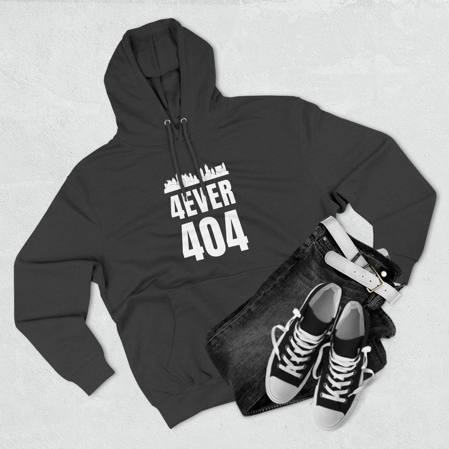 "4ever 404" Stamp Unisex Premium Pullover Hoodie