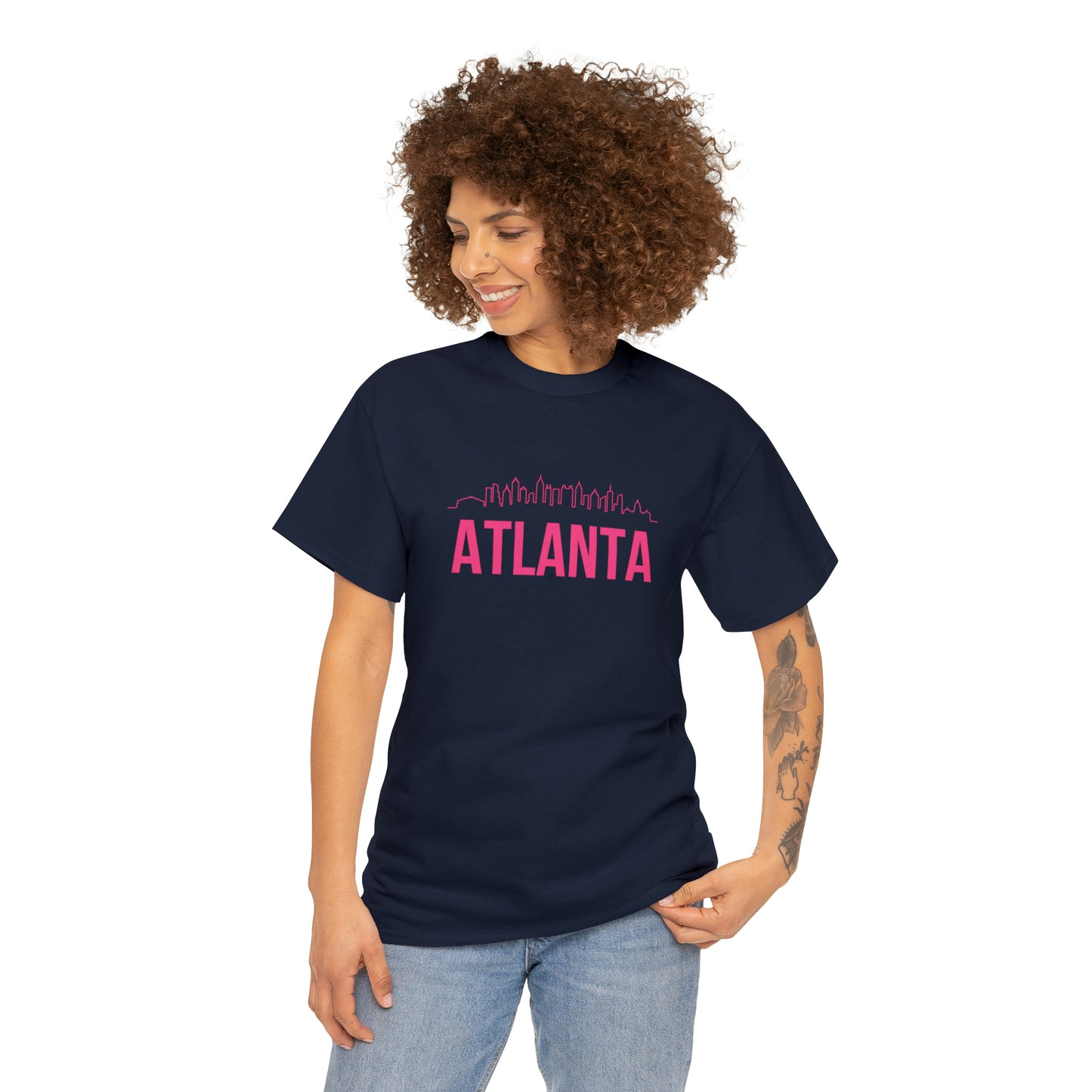 "Atlanta Skyline" Unisex Heavy Cotton Tee