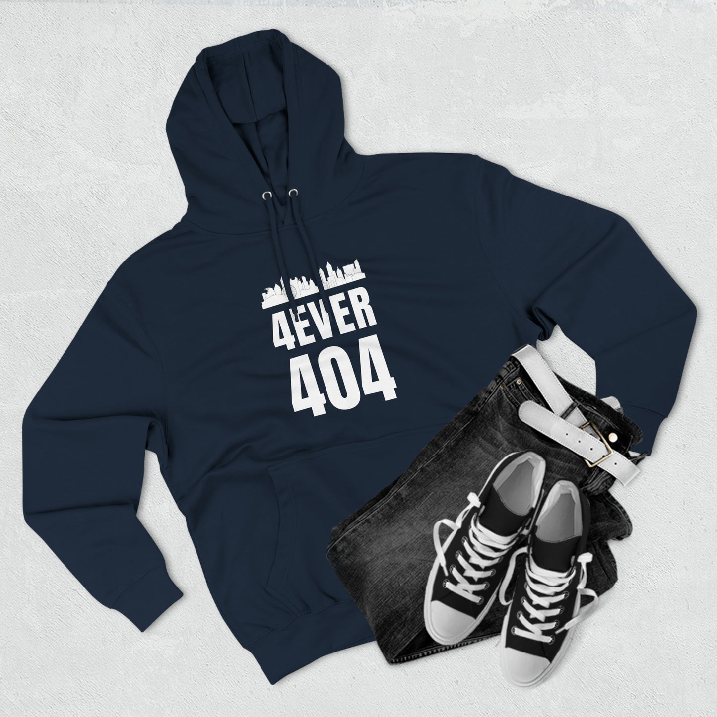 "4ever 404" Stamp Unisex Premium Pullover Hoodie