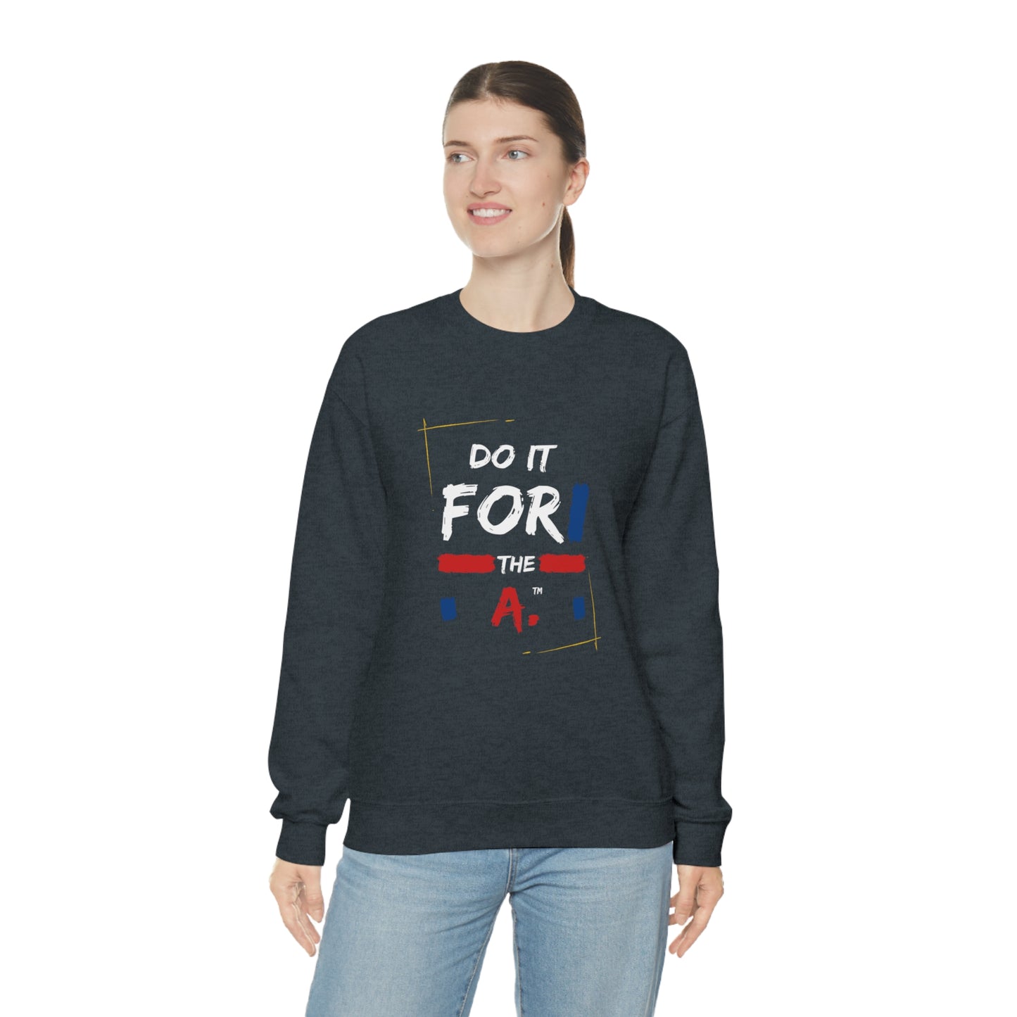 "Do it For the A" Graphic Lightweight Crewneck Sweatshirt