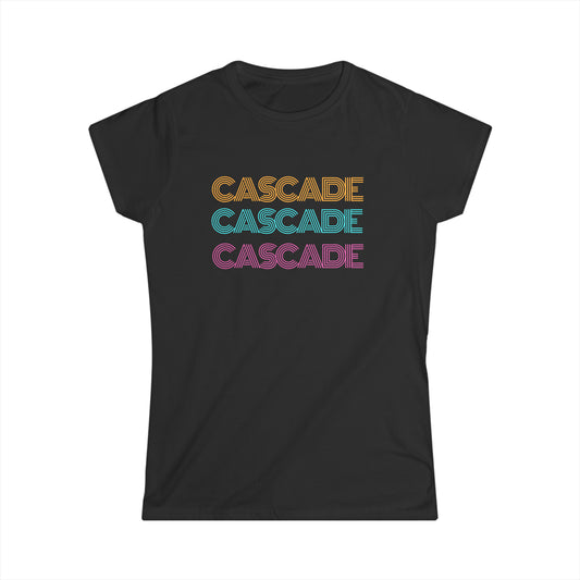 "Cascade" Women's Scoop Neck Short Sleeve Tee