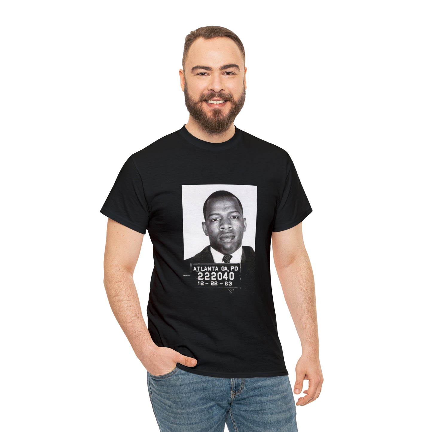 "John Lewis Hero" Unisex Heavy Cotton Tee