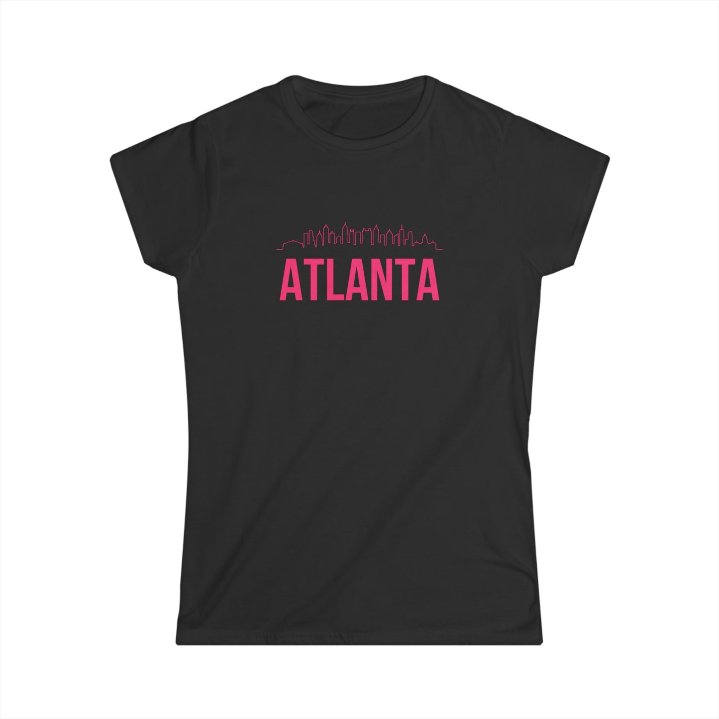 "Atlanta Skyline" Women's Scoop Neck Short Sleeve Tee