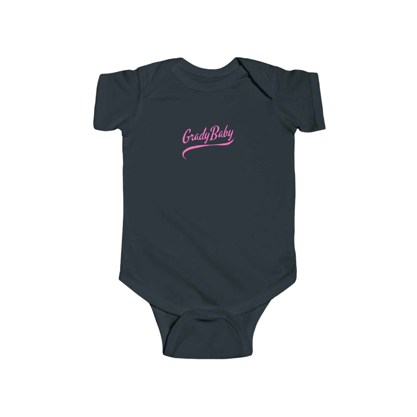 "Grady Baby" Pink Swoop Infant Fine Jersey Bodysuit