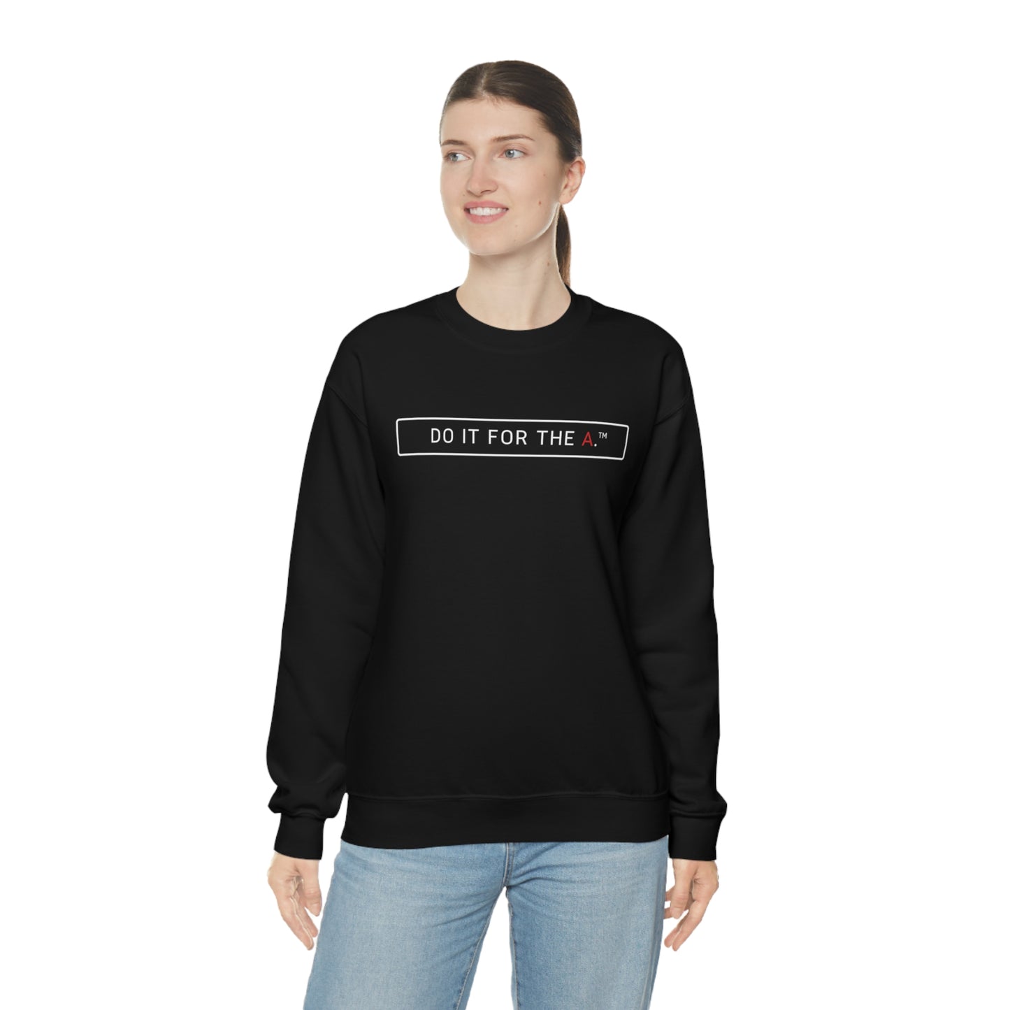 "Do It For the A" Basic Lightweight Crewneck Sweatshirt