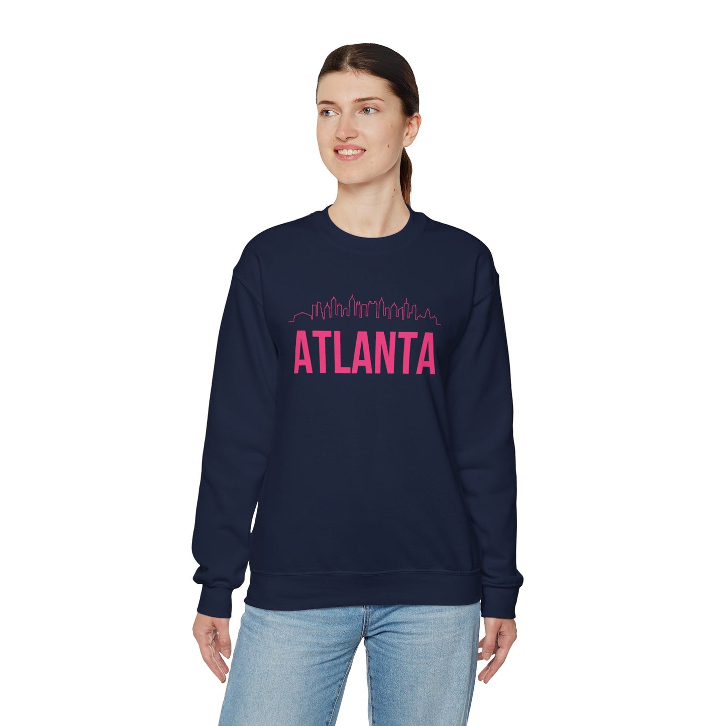 "Atlanta" Skyline Lightweight Crewneck Sweatshirt