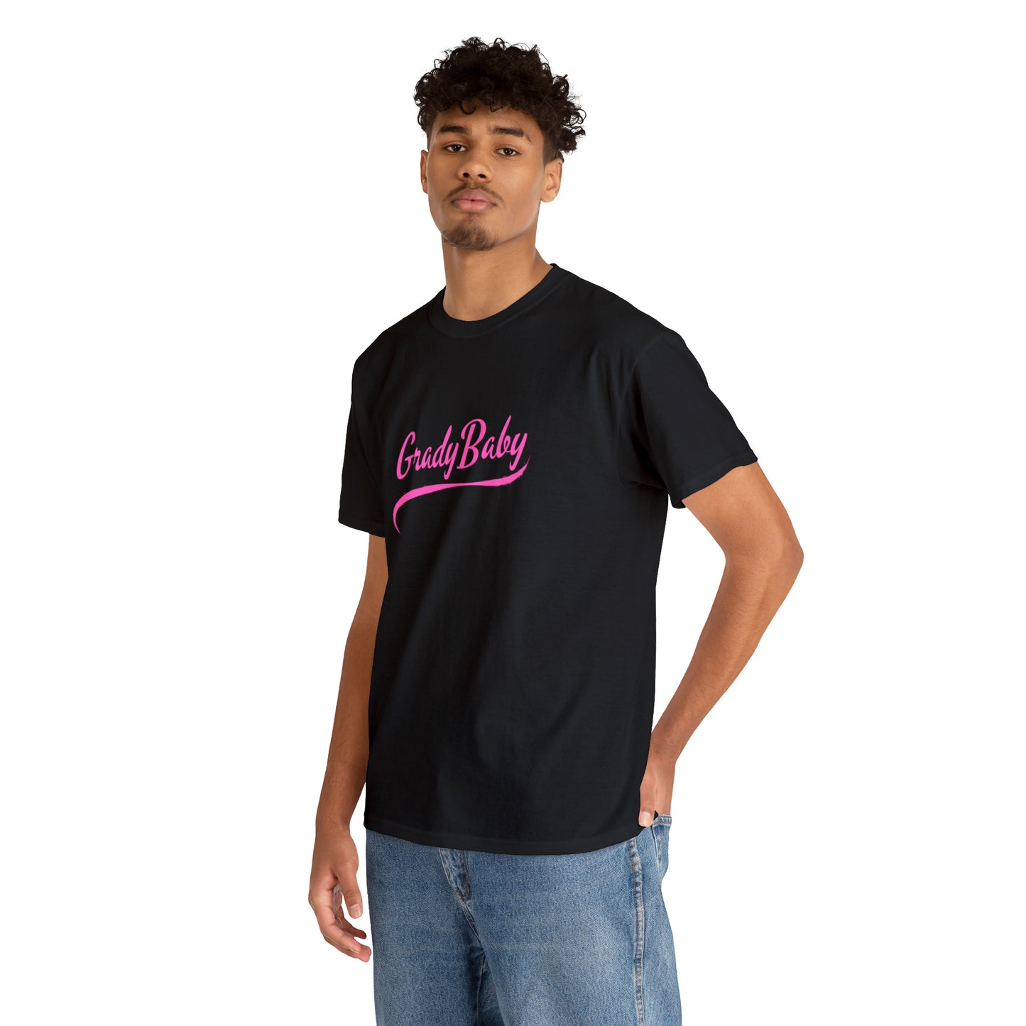 "Grady Baby" Swoop Pink Unisex Heavy Cotton Tee