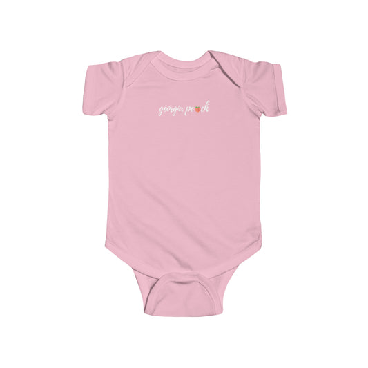 "Georgia Peach" Infant Fine Jersey Bodysuit