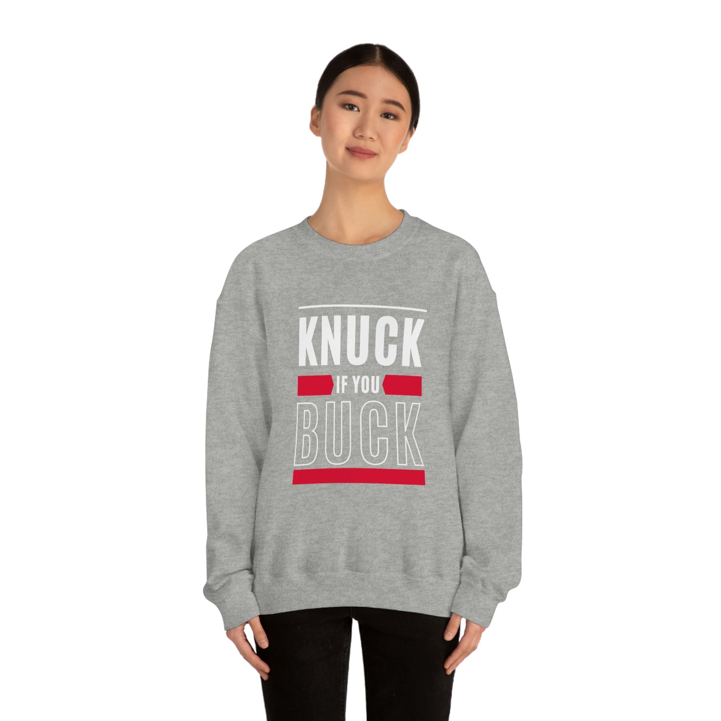 "Knuck If You Buck" Lightweight Crewneck Sweatshirt