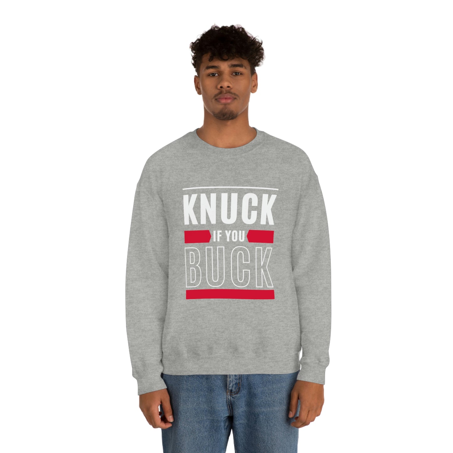 "Knuck If You Buck" Lightweight Crewneck Sweatshirt