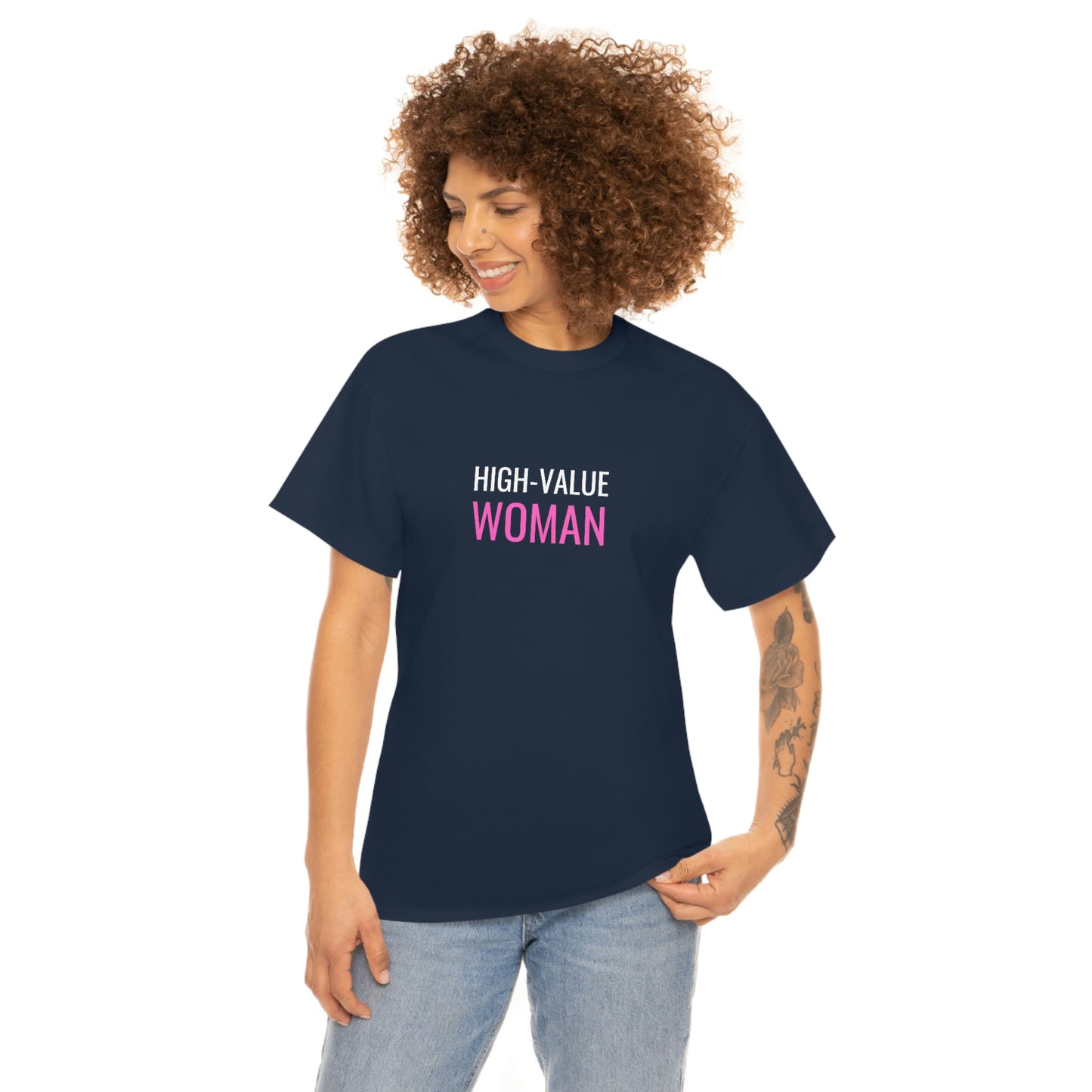 "High Value Woman" Unisex Heavy Cotton Tee