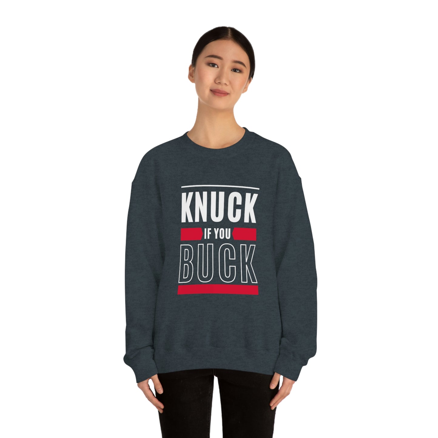 "Knuck If You Buck" Lightweight Crewneck Sweatshirt