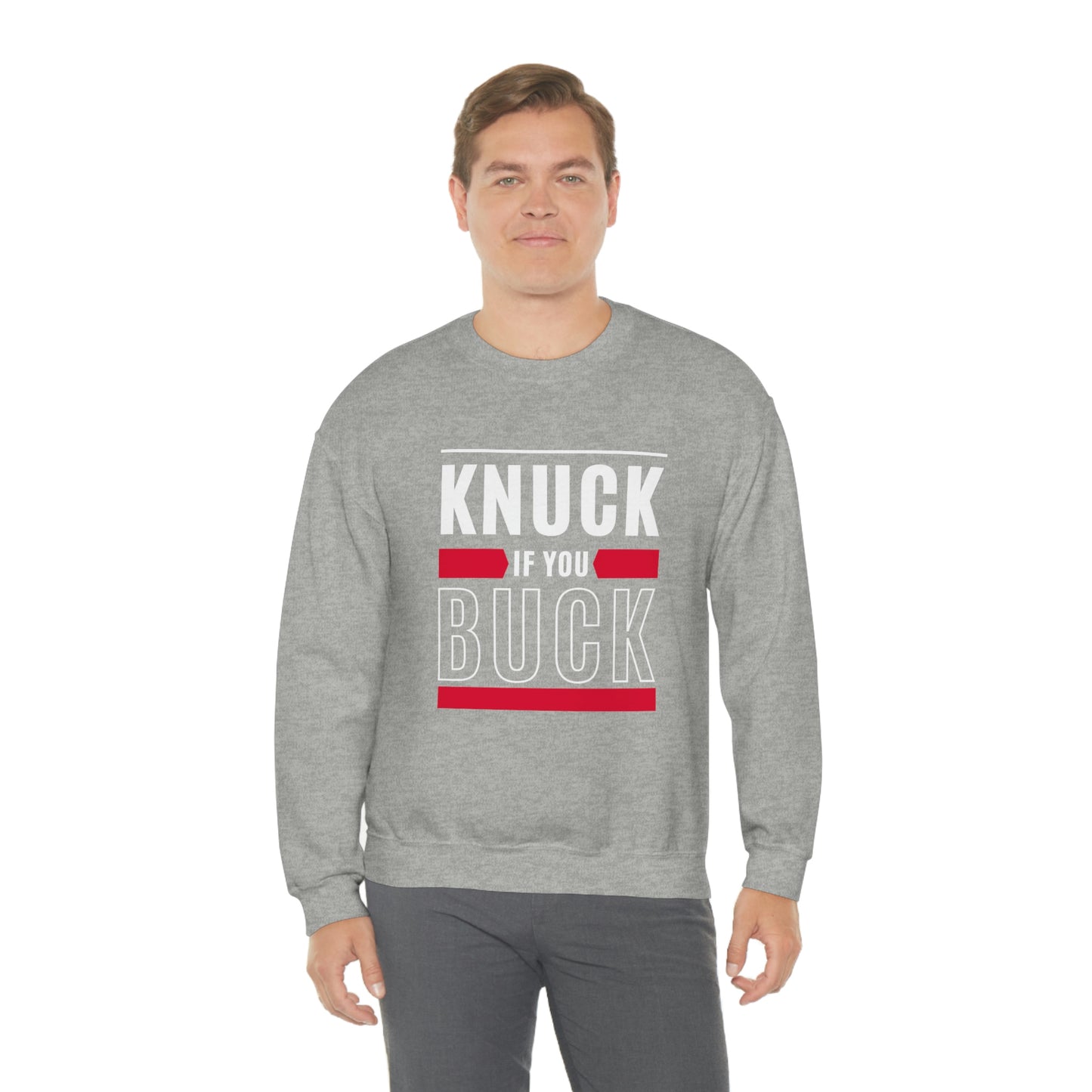 "Knuck If You Buck" Lightweight Crewneck Sweatshirt