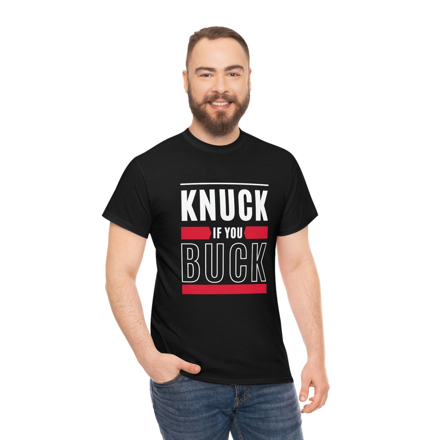 "Knuck if You Buck" Unisex Heavy Cotton Tee