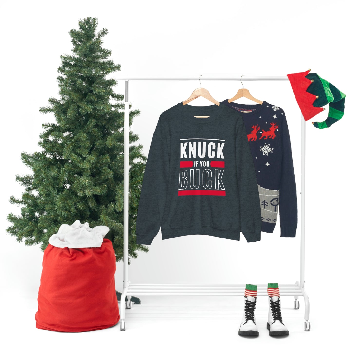 "Knuck If You Buck" Lightweight Crewneck Sweatshirt