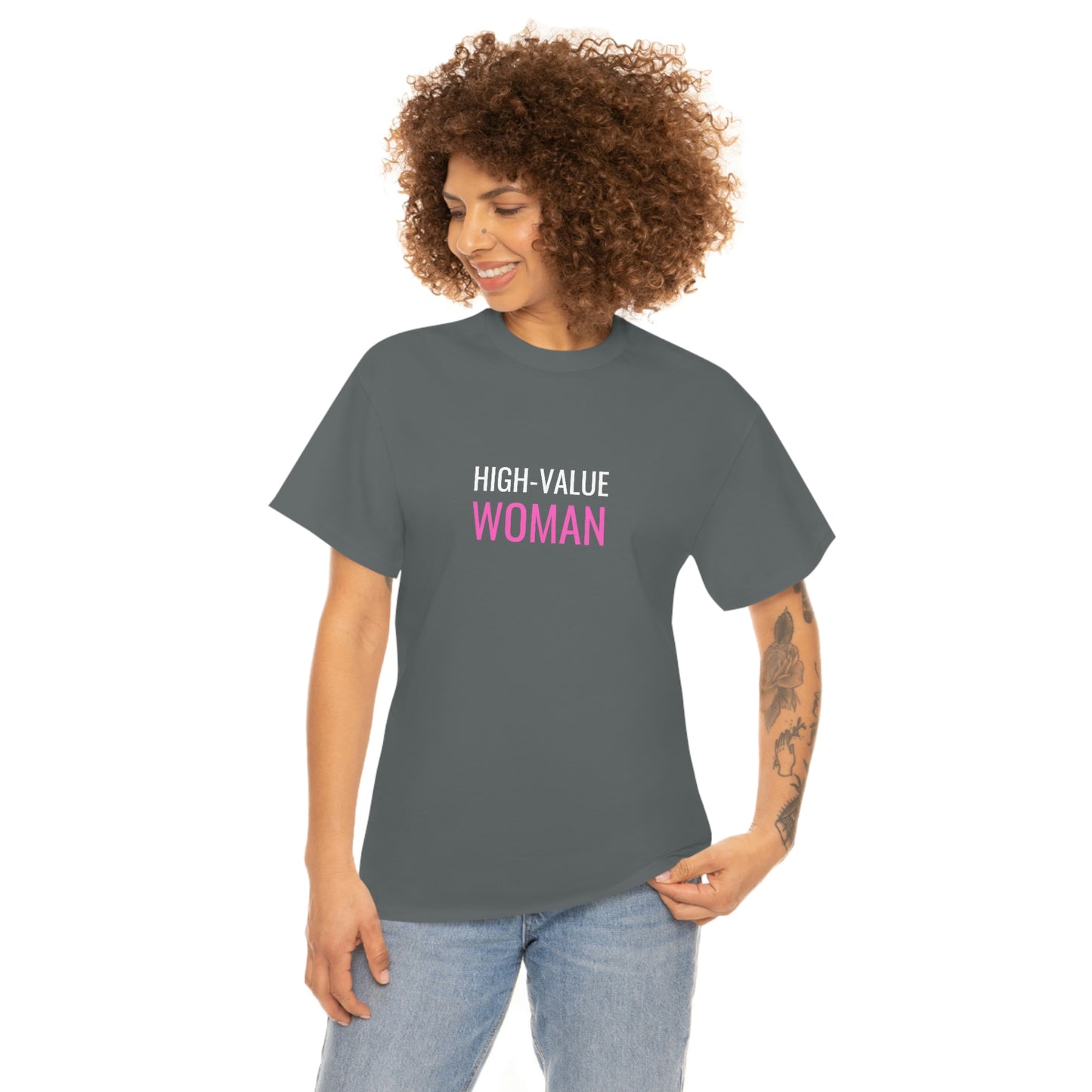 "High Value Woman" Unisex Heavy Cotton Tee