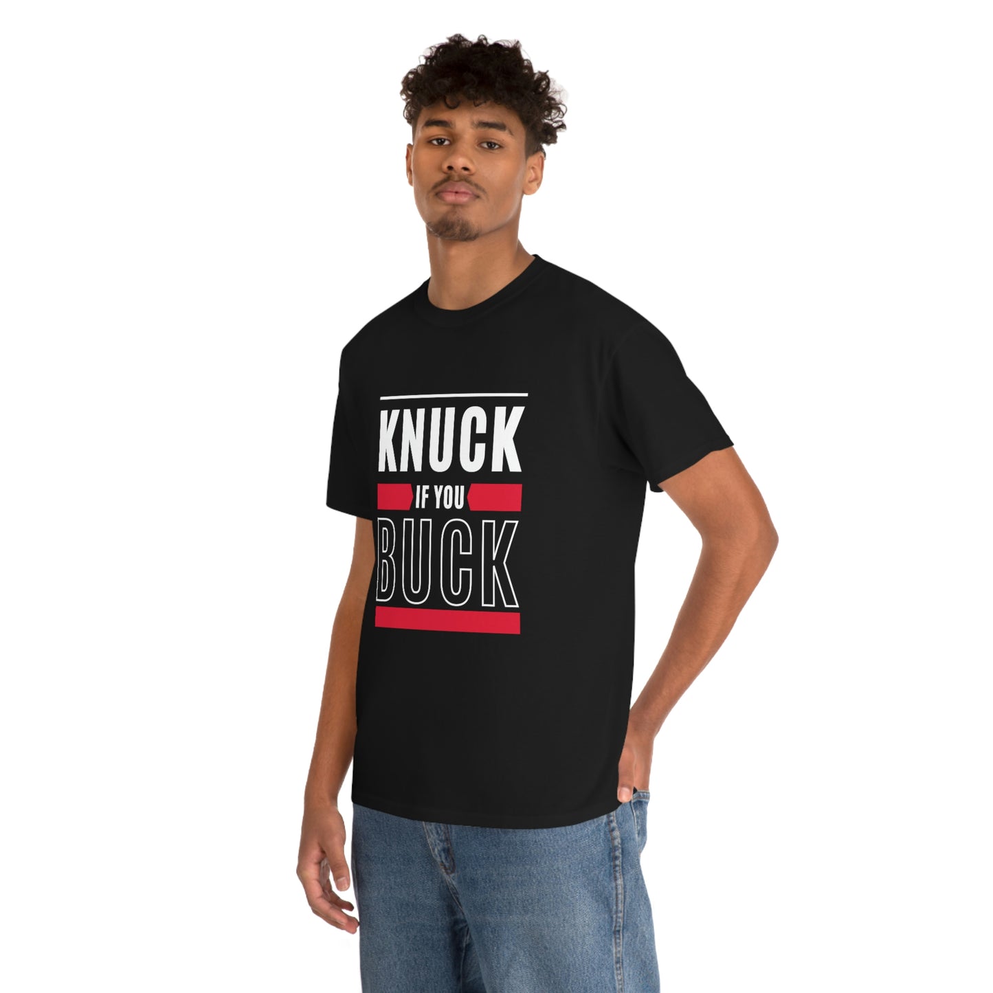 "Knuck if You Buck" Unisex Heavy Cotton Tee