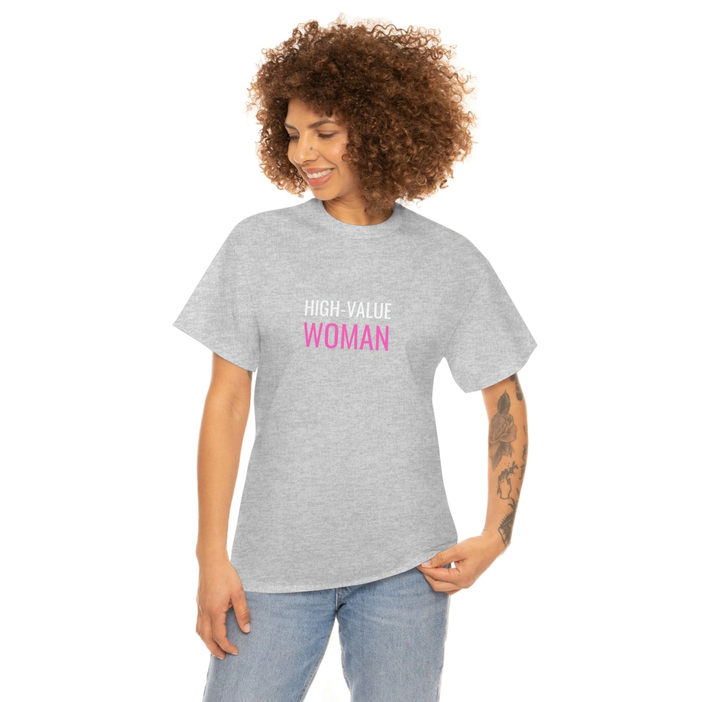 "High Value Woman" Unisex Heavy Cotton Tee