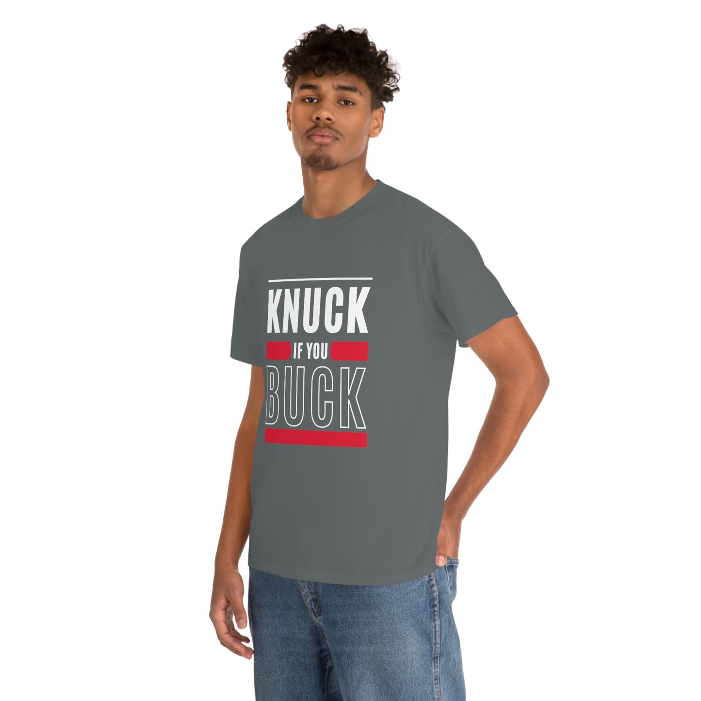 "Knuck if You Buck" Unisex Heavy Cotton Tee