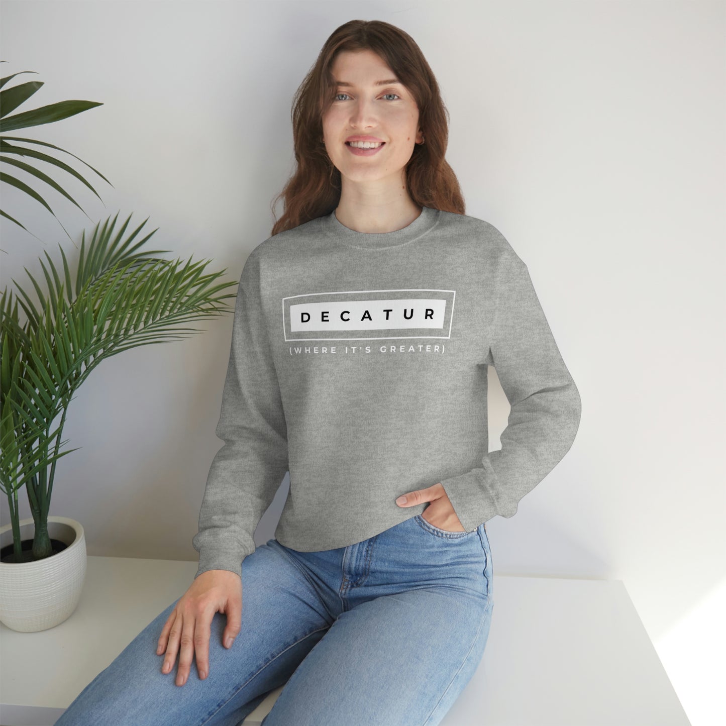 "Decatur (Where It's Greater)" Lightweight Crewneck Sweatshirt