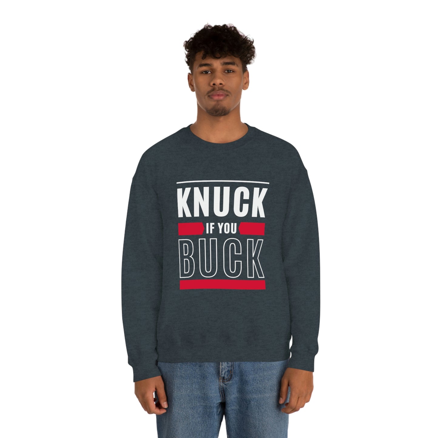 "Knuck If You Buck" Lightweight Crewneck Sweatshirt