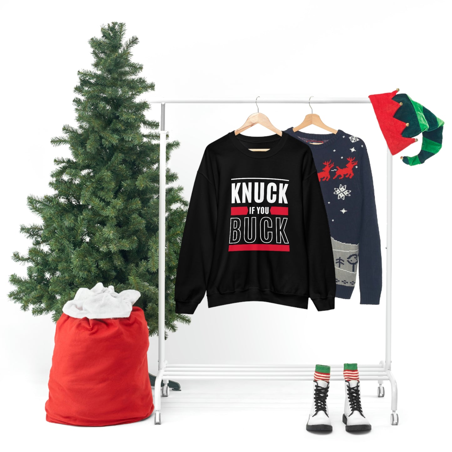 "Knuck If You Buck" Lightweight Crewneck Sweatshirt