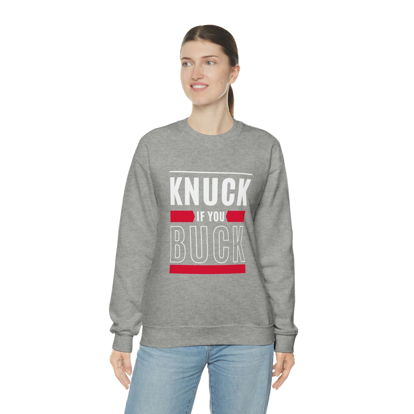 "Knuck If You Buck" Lightweight Crewneck Sweatshirt