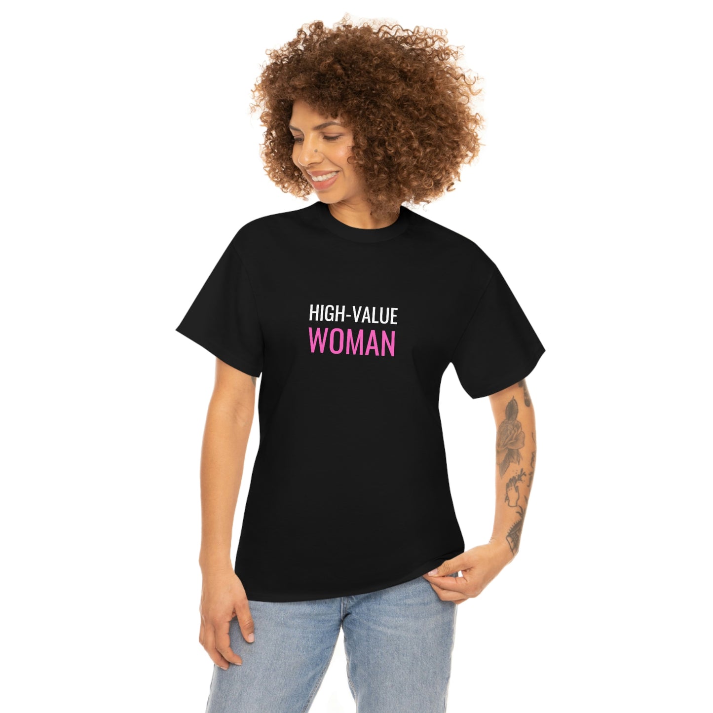 "High Value Woman" Unisex Heavy Cotton Tee