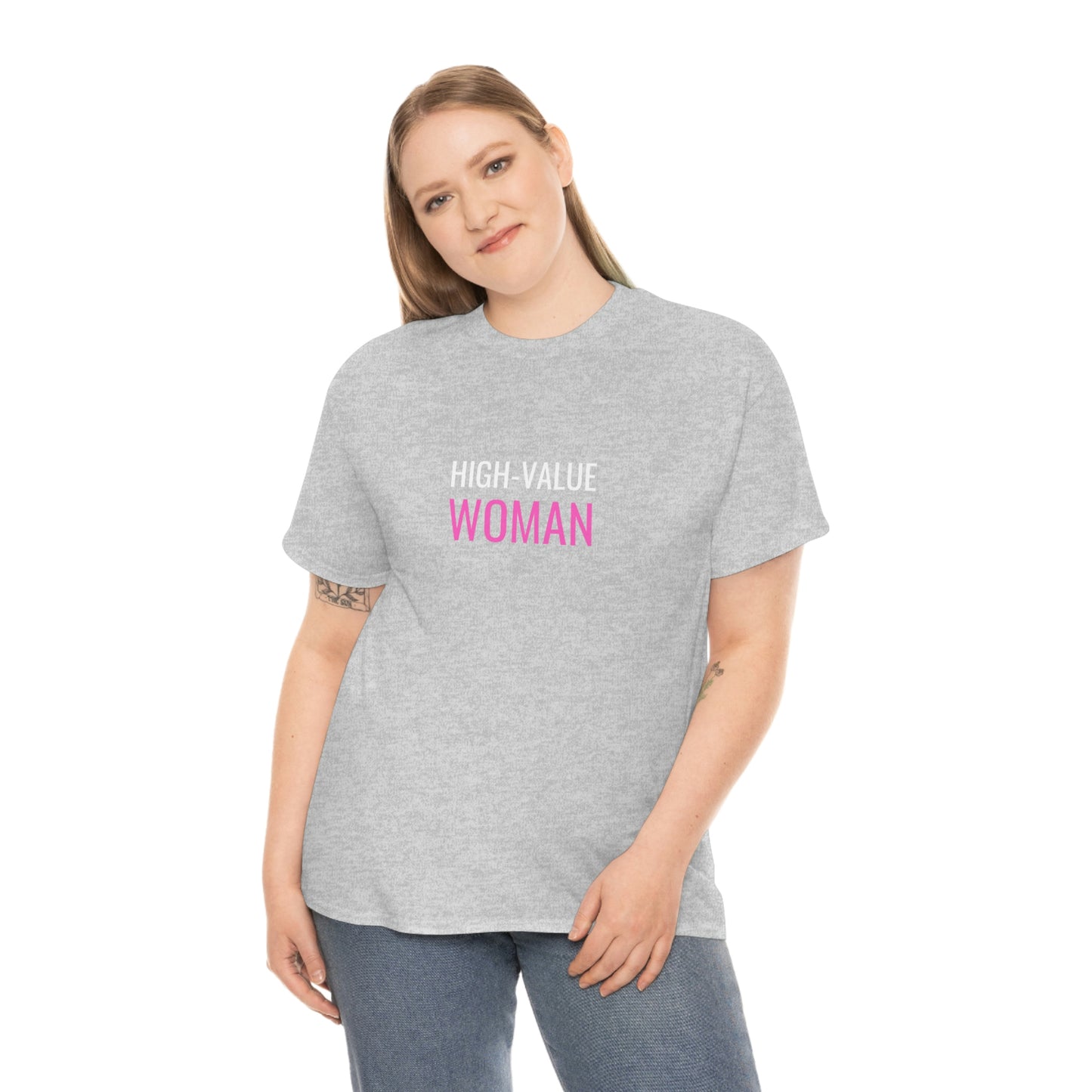 "High Value Woman" Unisex Heavy Cotton Tee