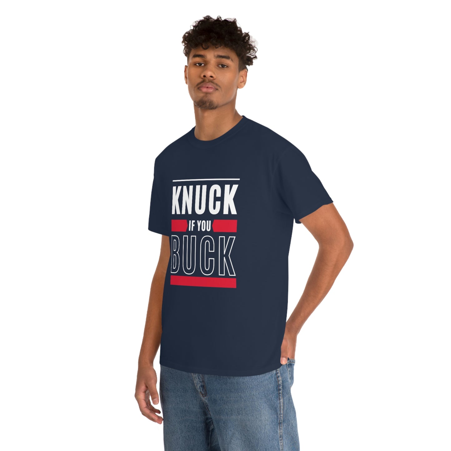 "Knuck if You Buck" Unisex Heavy Cotton Tee