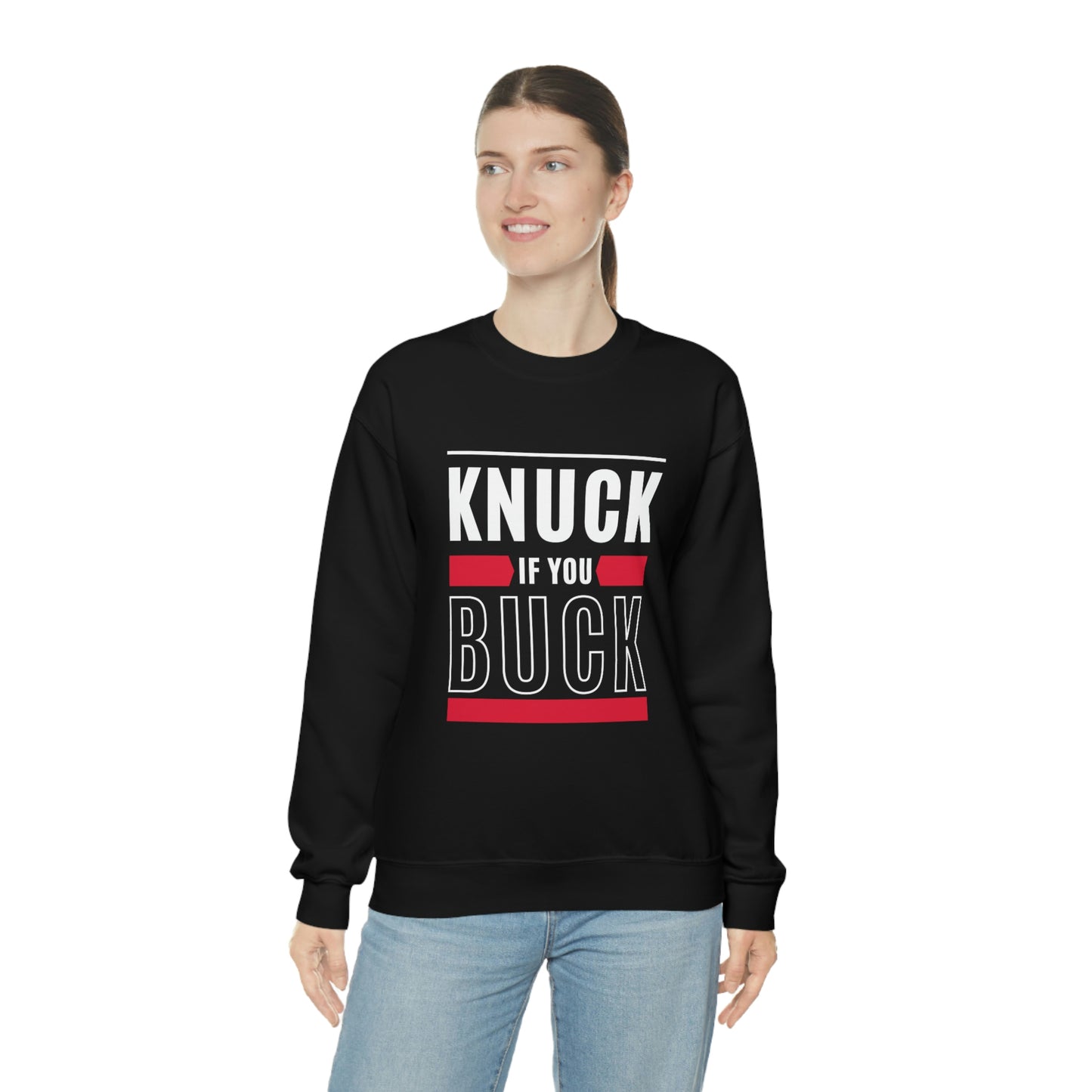 "Knuck If You Buck" Lightweight Crewneck Sweatshirt