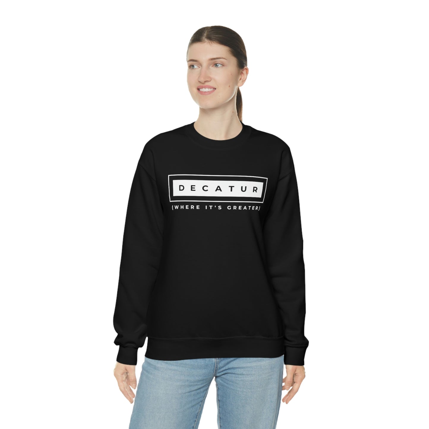 "Decatur (Where It's Greater)" Lightweight Crewneck Sweatshirt