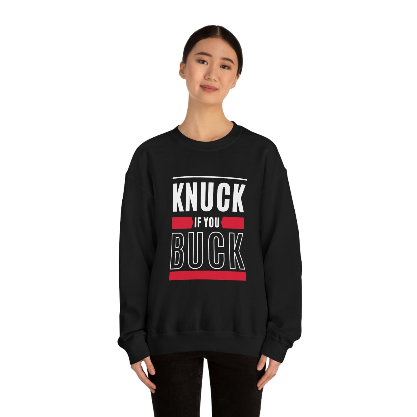 "Knuck If You Buck" Lightweight Crewneck Sweatshirt