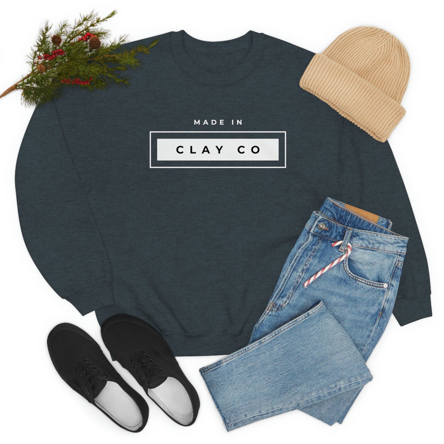 "Made in Clay Co" Lightweight Crewneck Sweatshirt